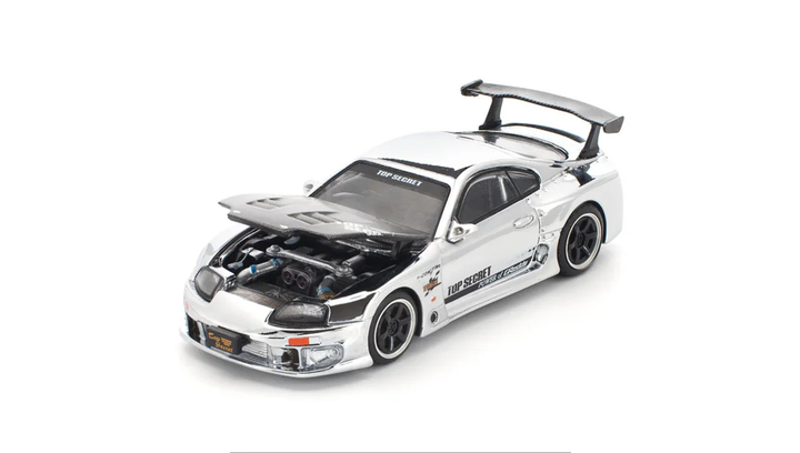 Машинка Premium POP Race Top Secret GT300 Toyota Supra 1:64 PR640325 Silver - Фото 2 Машинка Premium POP Race Top Secret GT300 Toyota Supra 1:64 PR640325 Silver - зображення 2