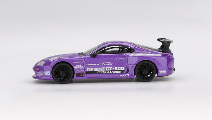 Машинка Premium MINI GT Toyota Supra (A80) GT-300 Top Secret 1:64 MGT01067-CH Purple - зображення 4