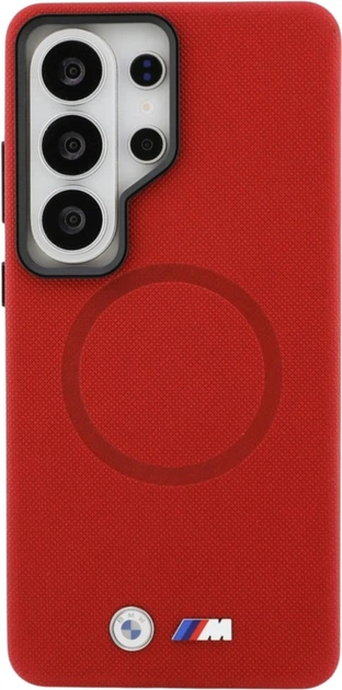 Чохол BMW M Metal Logo MagSafe для Samsung Galaxy S26 Ultra Red (BMHMS26L25PFWSMR) - зображення 3