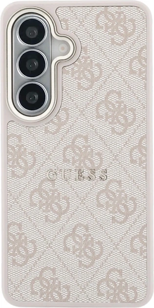 Etui plecki Guess 4G Embossed Ring MagSafe do Samsung Galaxy S26 Pink (3666339613242) - obraz 3