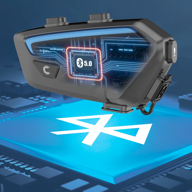 Мотогарнітура Freedconn FX Bluetooth 5.0 для шолома мотоінтерком до 1500 м IP67 6–10 користувачів - зображення 8