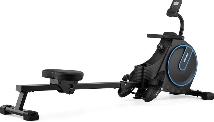 Гребний тренажер магнітний Gymtek XR1000 Синій до 120 кг (16 рівнів навантаження) - зображення 4