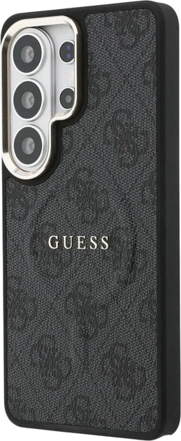Etui plecki Guess 4G Embossed Ring MagSafe do Samsung Galaxy S26 Ultra Black (3666339613174) - obraz 2