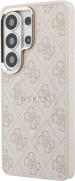 Etui plecki Guess 4G Embossed Ring MagSafe do Samsung Galaxy S26 Ultra Pink (3666339613266) - obraz 2