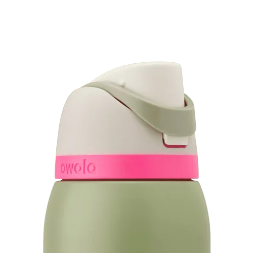 Термобутылка Owala FreeSip Sage Pink оливковая 710 мл из нержавеющей стали - изображение 2