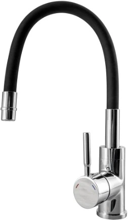 Кухонна мийка Kernau KGS A 50 1B1D Graphite з краном KWT ​​29 Elastic Black - зображення 2