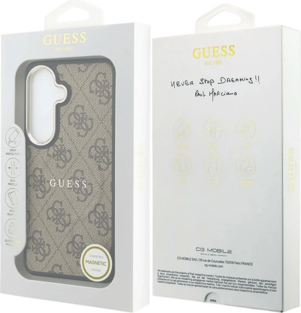 Панель Guess 4G Embossed Ring MagSafe для Samsung Galaxy S26 Plus Brown (3666339613198) - зображення 8