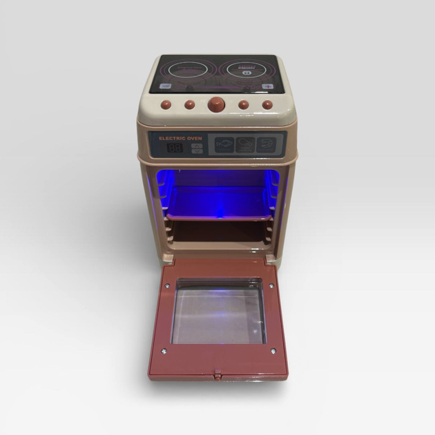 Игрушечная плита Свет и Звук Интерактивная игрушка бытовая техника для детской кухни и кукольного домика - изображение 4