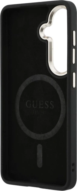 Etui plecki Guess 4G Embossed Ring MagSafe do Samsung Galaxy S26 Plus Black (3666339613167) - obraz 7