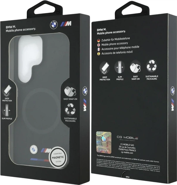 Etui BMW M Silicone MagSafe do Samsung Galaxy S26 Ultra Black (BMHMS26L25SITBOK) - obraz 8