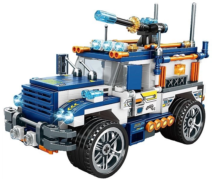 Klocki konstrukcyjne Adar Jeep militarny 396 elementów 30710 (5901271630710) - obraz 2