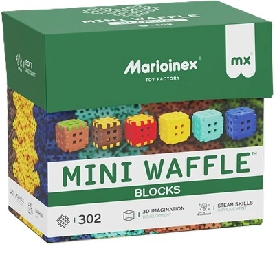 Klocki konstrukcyjne Marioinex Mini Waffle 302 elementy 08211 (5903033908211) - obraz 2