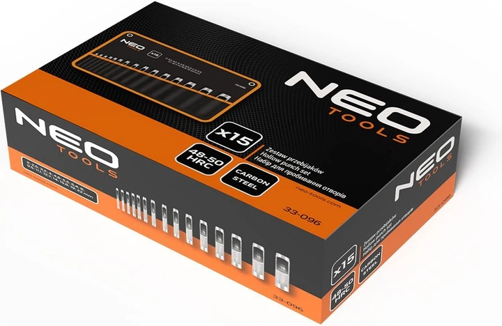 Zestaw przebijaków NEO Tools 2-22 mm 15 szt 33-096 (5906692023219) - obraz 2