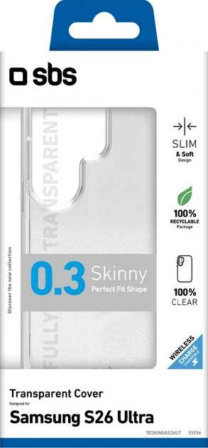 Etui plecki SBS Skinny Cover do Samsung Galaxy S26 Ultra Transparent (TESKINSAS26UT) - obraz 2