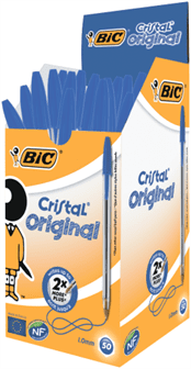 Ручка кулькова BIC Cristal синя (50) /bc847898/ - изображение 2