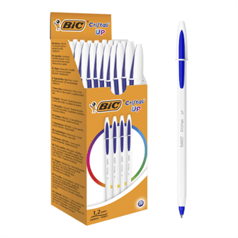 Ручка кулькова BIC Cristal Up синя (20) /bc949879/ - Фото 2 Ручка кулькова BIC Cristal Up синя (20) /bc949879/ - изображение 2