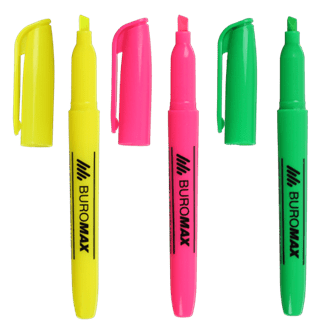 Набір маркерів текстових 3кол. BUROMAX JOBMAX 8903-93 круглі /BM.8903-93/ - изображение 4