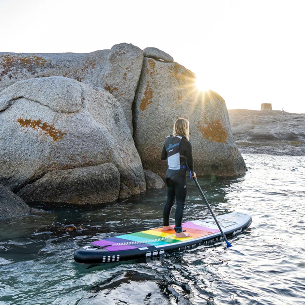 SUP-доска надувная Aquaplanet Max Rainbow 10'6" (320х78х15 см) с веслом и аксессуарами - изображение 2