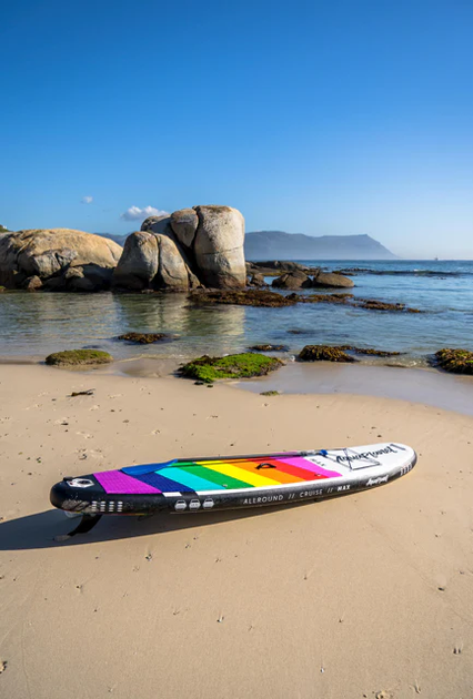 SUP-доска надувная Aquaplanet Max Rainbow 10'6" (320х78х15 см) с веслом и аксессуарами - изображение 11