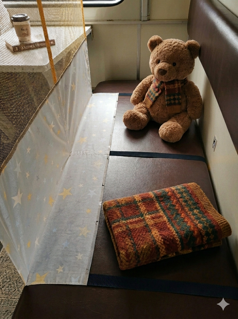 Захисний манеж для потяга з чохлом, дитячий бар'єр від падіння, зорянне сафарі - Фото 9 Захисний манеж для потяга з чохлом, дитячий бар'єр від падіння, зорянне сафарі - зображення 9