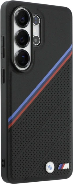 Etui BMW Tricolor Metal Logo MagSafe do Samsung Galaxy S26 Ultra Black (BMHMS26L25PCSPEK) - obraz 4