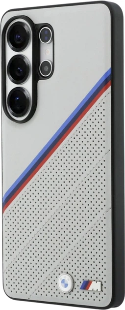 Etui BMW Tricolor Metal Logo MagSafe do Samsung Galaxy S26 Ultra Grey (BMHMS26L25PCSPEG) - obraz 2