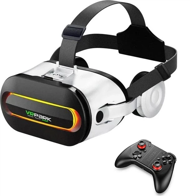 Комплект VR PARK White + Геймпад Mocute 053 - VR очки для смартфонов 4.7-6.7", угол обзора 360°, регулировка фокуса (до 800°) - Фото 2 Комплект VR PARK White + Геймпад Mocute 053 - VR очки для смартфонов 4.7-6.7", угол обзора 360°, регулировка фокуса (до 800°) - изображение 2