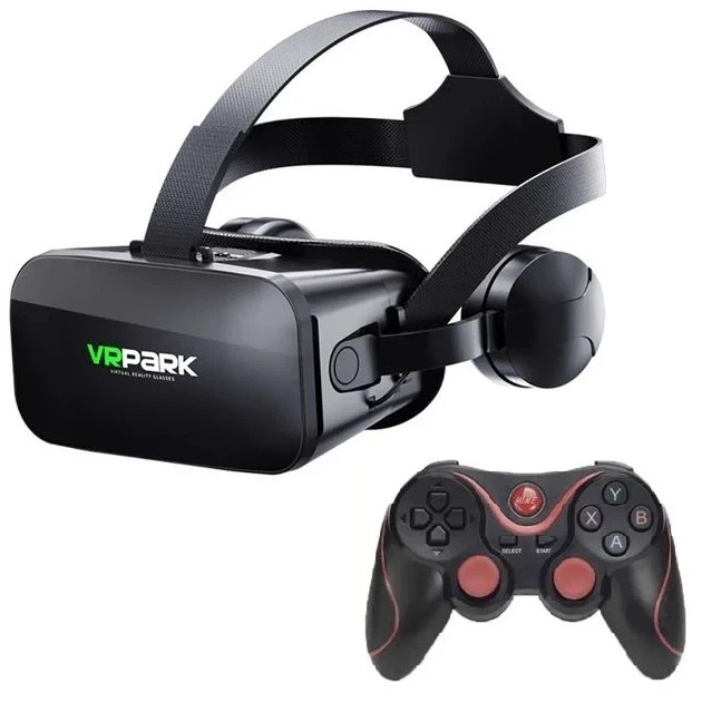 VR-гарнитура с джойстиком VR PARK KBY004 + Terios T3 Black – комплект виртуальной реальности для смартфонов 4.7–6.0 дюймов - изображение 2