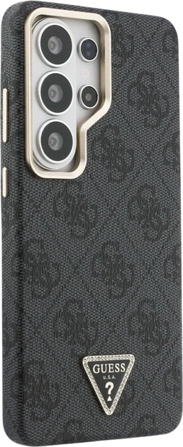 Панель Guess 4G Triangle Logo MagSafe для Samsung Galaxy S26 Ultra Black (3666339613471) - зображення 4