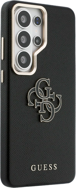 Etui Guess Grained Big 4G Metal Logo do Samsung Galaxy S26 Ultra Black (3666339612931) - obraz 4