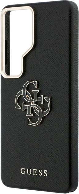 Etui Guess Grained Big 4G Metal Logo do Samsung Galaxy S26 Ultra Black (3666339612931) - obraz 6