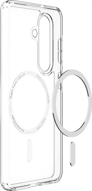 Etui plecki Spigen Ultra Hybrid Mag MagSafe Case do Samsung Galaxy S26 Clear White (ACS10734) - obraz 5
