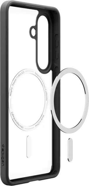 Etui plecki Spigen Ultra Hybrid Mag MagSafe Case do Samsung Galaxy S26 Clear Black (ACS10735) - obraz 4