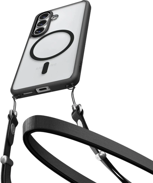 Etui plecki Spigen Ultra Hybrid Mag MagSafe Case do Samsung Galaxy S26 Clear Black (ACS10735) - obraz 5