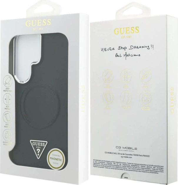 Панель Guess Embossed Ring Triangle Logo MagSafe для Samsung Galaxy S26 Ultra Black (3666339613877) - зображення 8