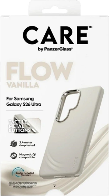 Etui CARE by PanzerGlass Flow QI do Samsung Galaxy S26 Ultra Vanilla (CR70896) - obraz 5