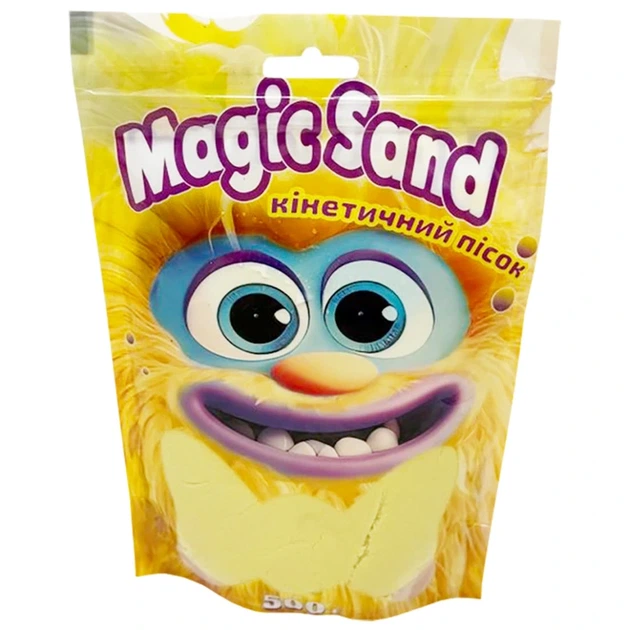 Креативна творчість "Кінетичний пісок Magic sand" 39403-5 жовтий 500 грам - Фото 1 Креативна творчість "Кінетичний пісок Magic sand" 39403-5 жовтий 500 грам - изображение 1