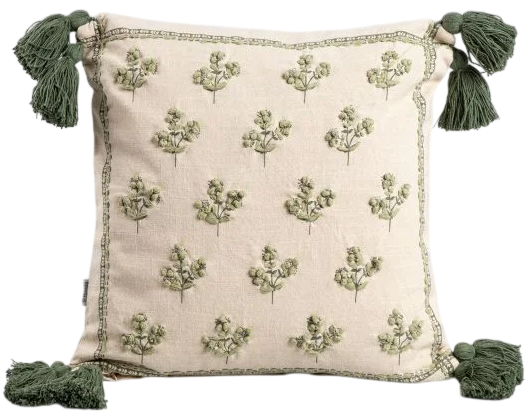 Наволочка Homla Arla з вишитим вручну візерунком 45x45 см (5906496736780) - зображення 1