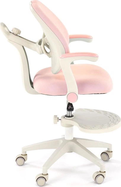 Офісне крісло Halmar Panco обертове Рожеве (5905248131668) - зображення 4