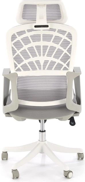 Офісне крісло Halmar Vesuvio 2 Сіро-біле (5905248131774) - зображення 6