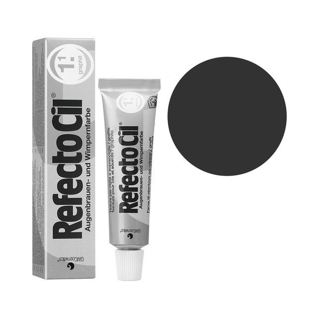 RefectoCil No1.1 Graphite — фарба для бороди (графіт), 15 мл - Фото 1 RefectoCil No1.1 Graphite — фарба для бороди (графіт), 15 мл - зображення 1