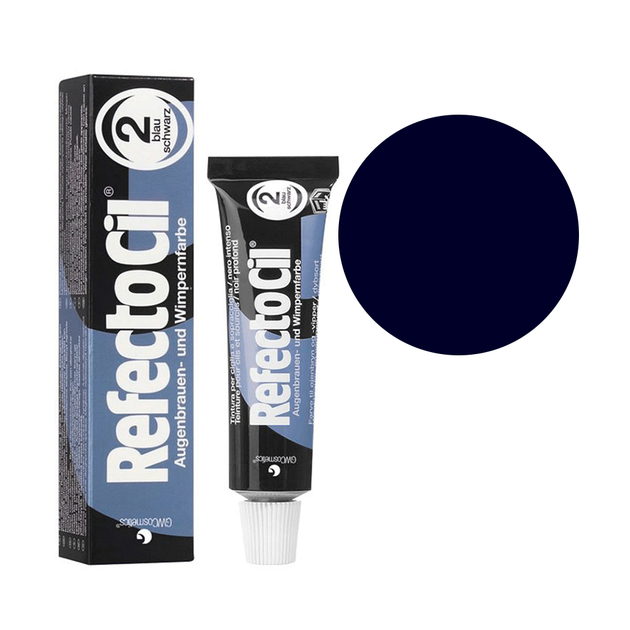 RefectoCil No2 Blue Black — фарба для бороди (синьо-чорна), 15 мл - Фото 1 RefectoCil No2 Blue Black — фарба для бороди (синьо-чорна), 15 мл - зображення 1