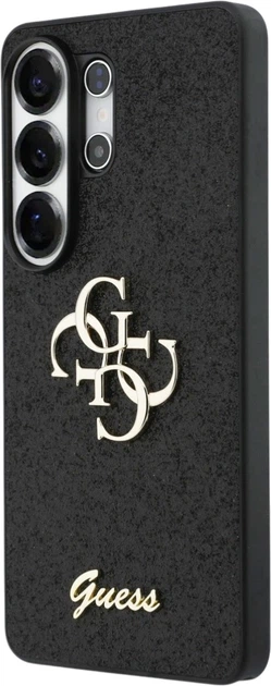 Панель Guess Fixed Glitter Big 4G Metal Logo для Samsung Galaxy S26 Ultra Black (3666339613938) - зображення 2
