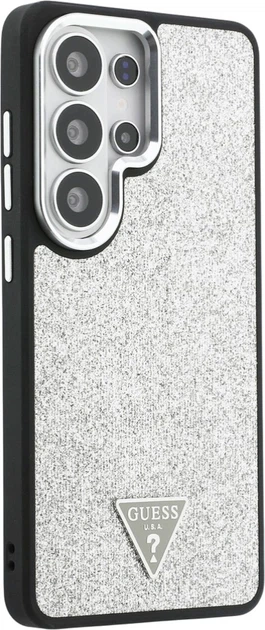 Панель Guess Fixed Glitter Triangle MagSafe для Samsung Galaxy S26 Ultra Silver (3666339613563) - зображення 4