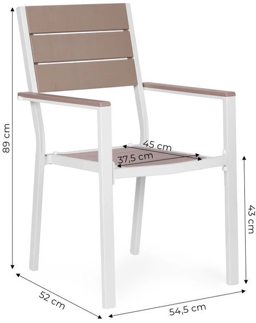 Zestaw krzeseł ogrodowych ModernHome by Multistore YC-051KD-3-5 - obraz 7