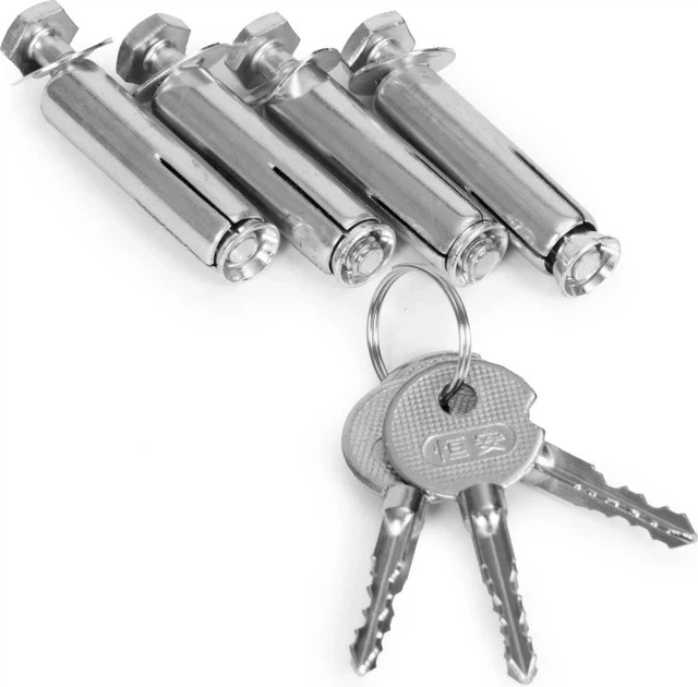 Блокада паркувальна ModernHome by Multistore складана зі світловідбиваючими смугами на ключ 30 см (DNPL-007) - зображення 6