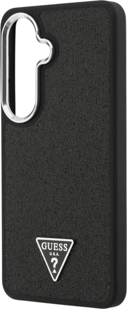 Etui plecki Guess Fixed Glitter Triangle MagSafe do Samsung Galaxy S26 Plus Black (3666339613525) - obraz 6