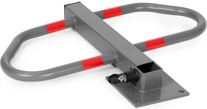 Блокада паркувальна ModernHome by Multistore складана зі світловідбиваючими смугами на ключ 50 см (DNPL-006) - зображення 5