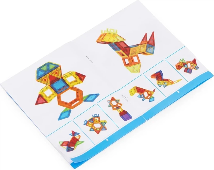 Магнітний конструктор ModernHome by Multistore Будинок з автомобілем та причепом 106 елементів HC473205 (5905817008131) - зображення 7