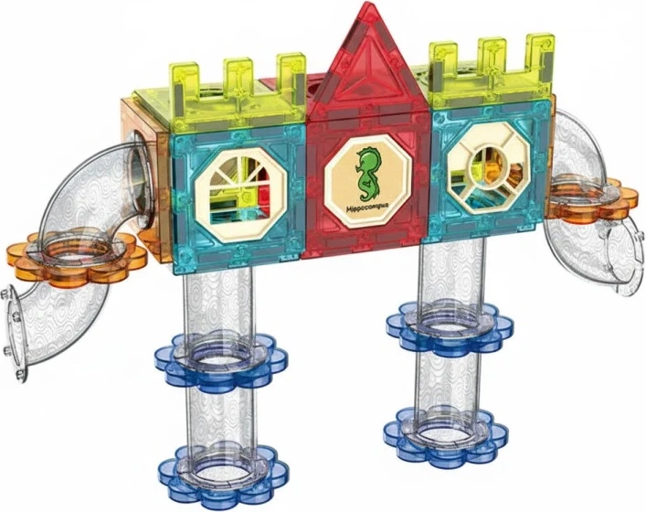 Магнітний конструктор ModernHome by Multistore Кулькова доріжка 113 елементів HC726113 (5905817008483) - зображення 3